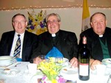 L to R: MPP Jim Bradley, Msgr. Dominic Pizzacalla, Msgr. Leo Clutterbuck.