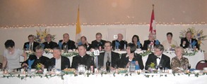Centennial Dinner headtable guests